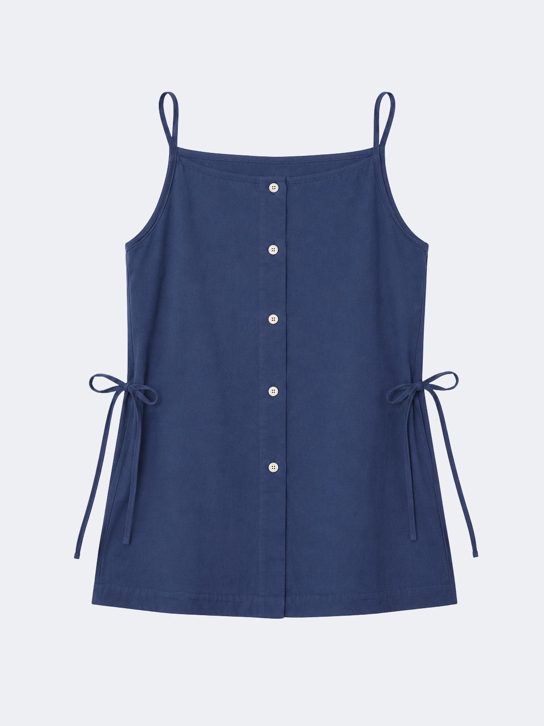Ribbon Blouse in Ocean Blue