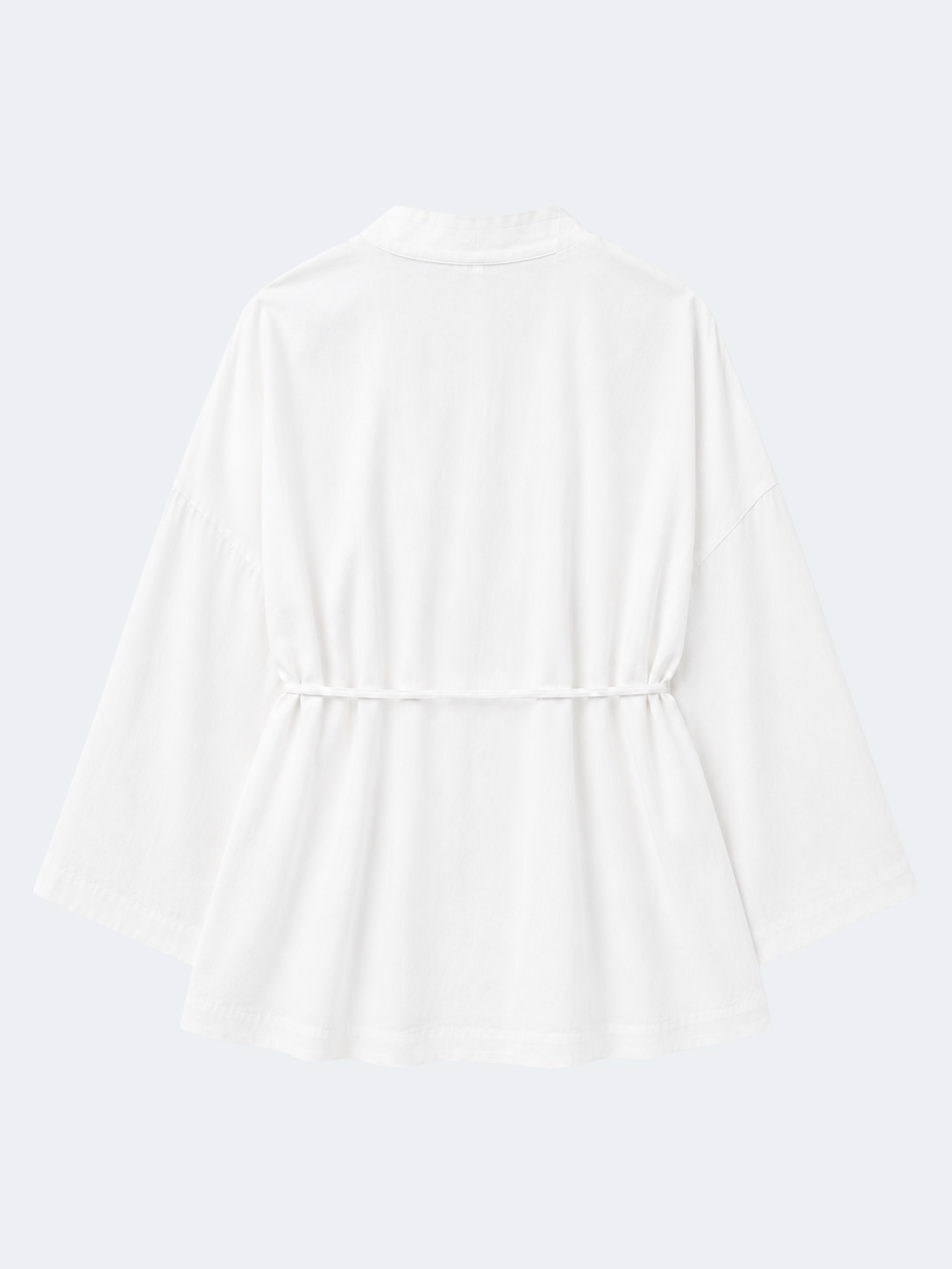 Relaxed Wrap Kimono in White