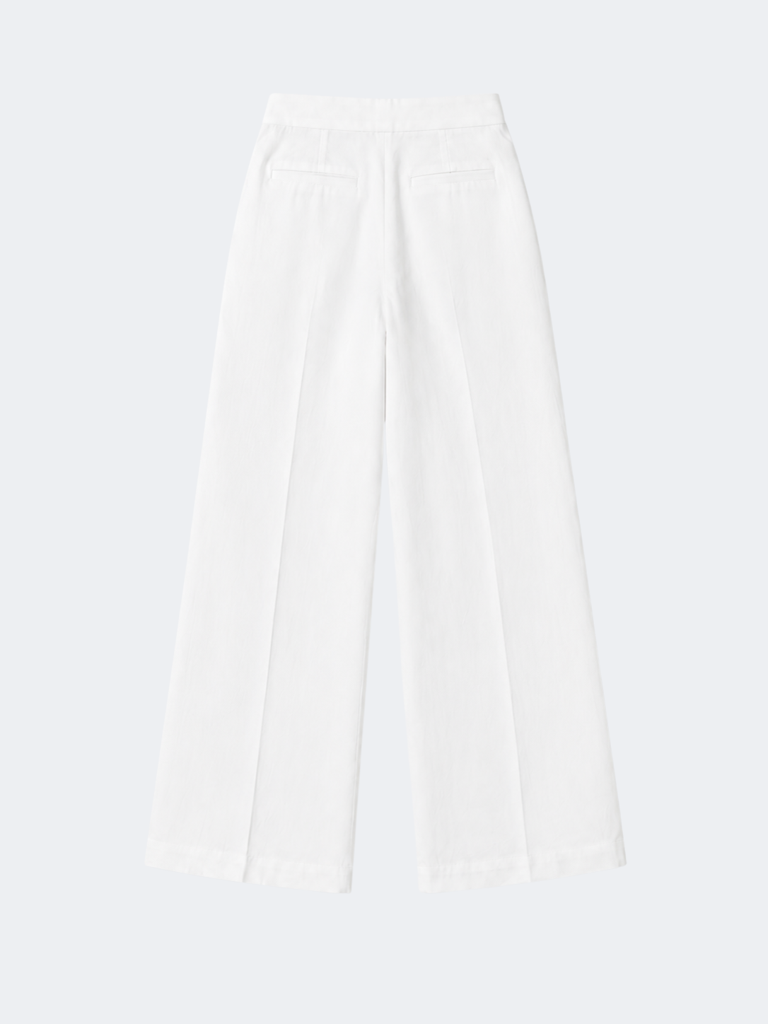 Tailored Wide-Leg Trousers in White
