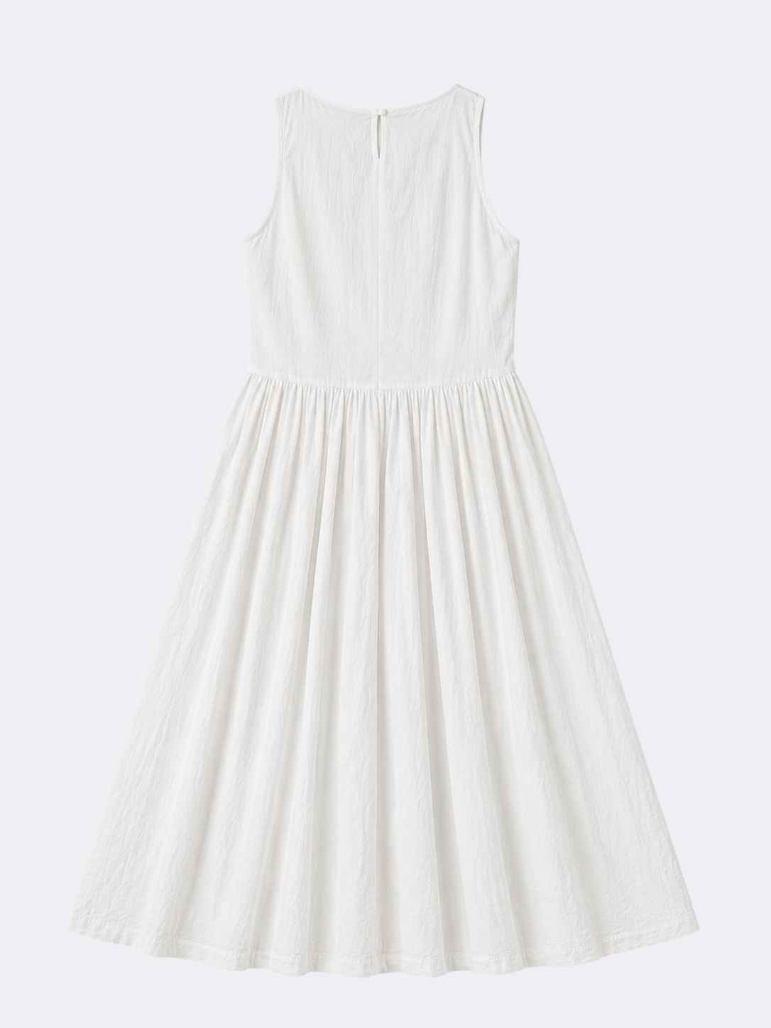 Sleeveless Corset Dress in Cotton White